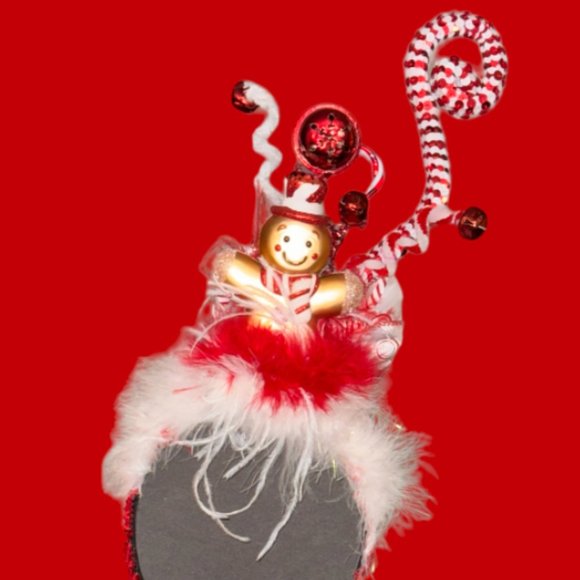Christmas Headband, Ugly Sweater Party Headpiece, Custom Gift, Peppermint Candy main image 4